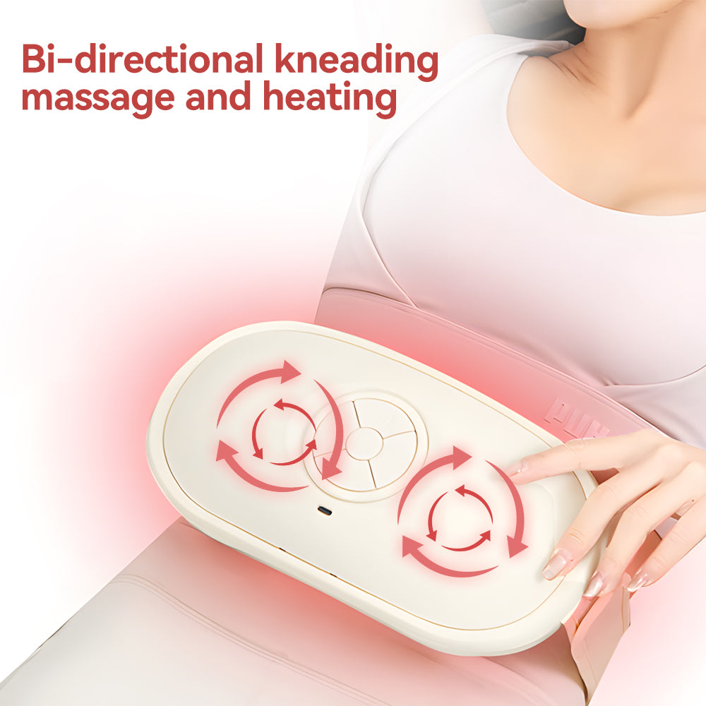 Masseur Abdominal Chauffant – Luminothérapie Rouge & Simulation Main Humaine