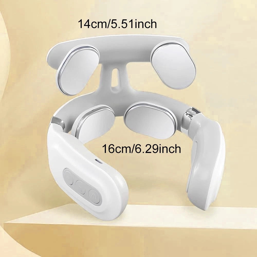 Masseur Cervical Électrique – 4 Modes, Chaleur 42°C & 15 Niveaux