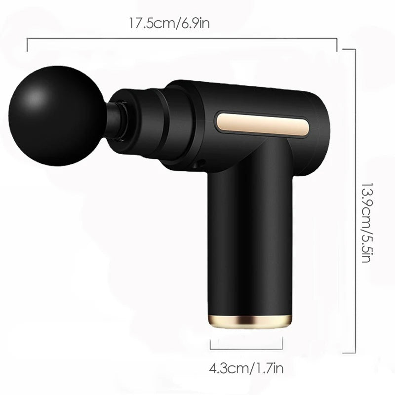 Pistolet de Massage Musculaire Pro – Silencieux & Unisexe