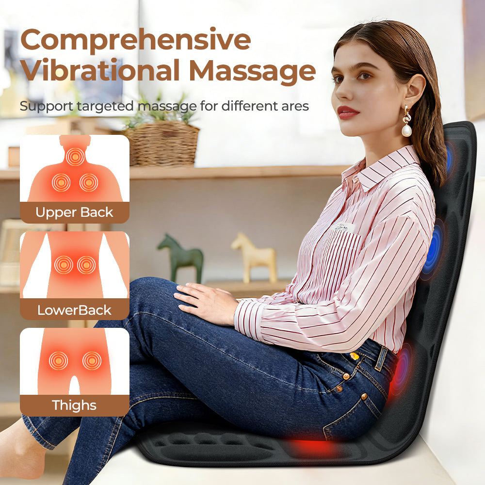 Coussin Massant Électrique Cou & Dos – 9 Modes, Chaleur & Minuterie